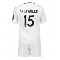 Maglia Calcio Real Madrid Arda Guler #15 Prima Divisa Bambino 2024-25 Manica Corta (+ pantaloncini)